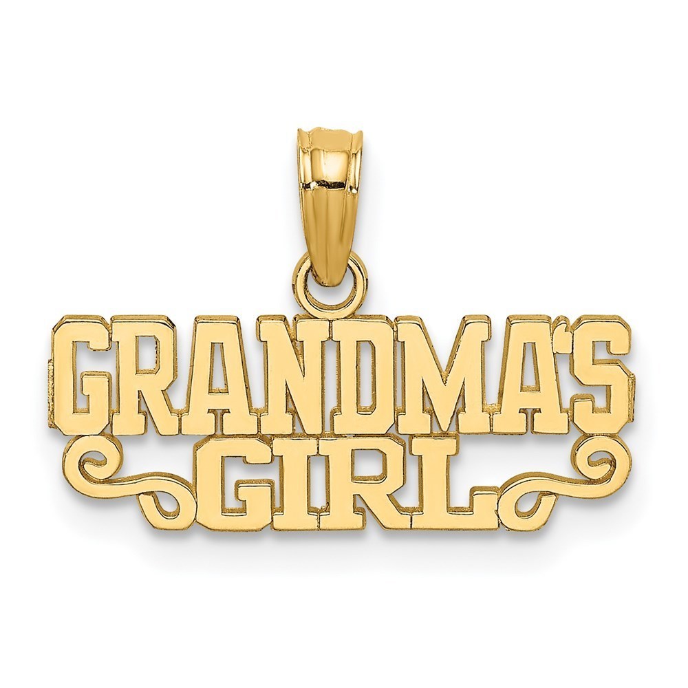 Million Charms 14k Yellow Gold GRANDMA'S GIRL Charm